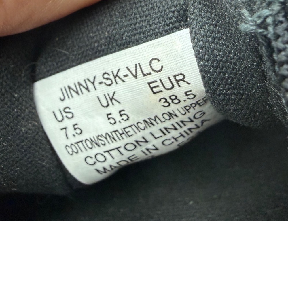 Lauren Ralph Lauren Jinny Black Woven Slip On Sneakers Shoes Women 7.5 RLL Logo - Picture 5 of 5